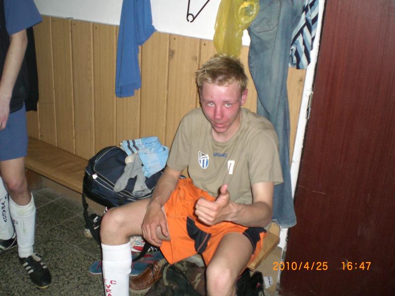 Fajka po vstřelené brance proti Čejči 11:0 